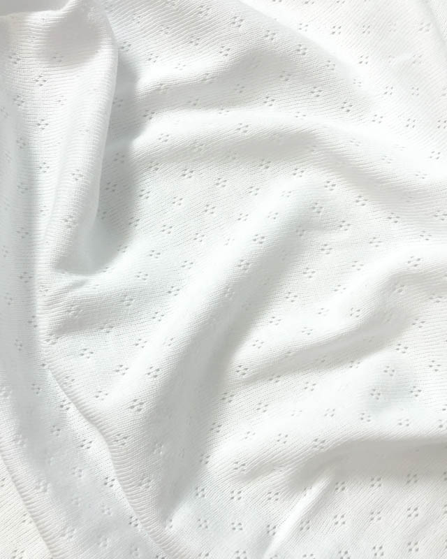 Jersey Ajouré Blanc - Maison Klem